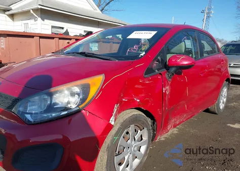 2013 Kia Rio Lx из США, поврежденный, VIN KNADM5A37D6281483